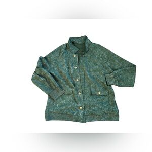 Green Women's  Acid wash Jacket